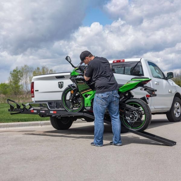 Black Widow MCC-600 600 lbs. Capacity Heavy-Duty Steel Motorcycle Carrier